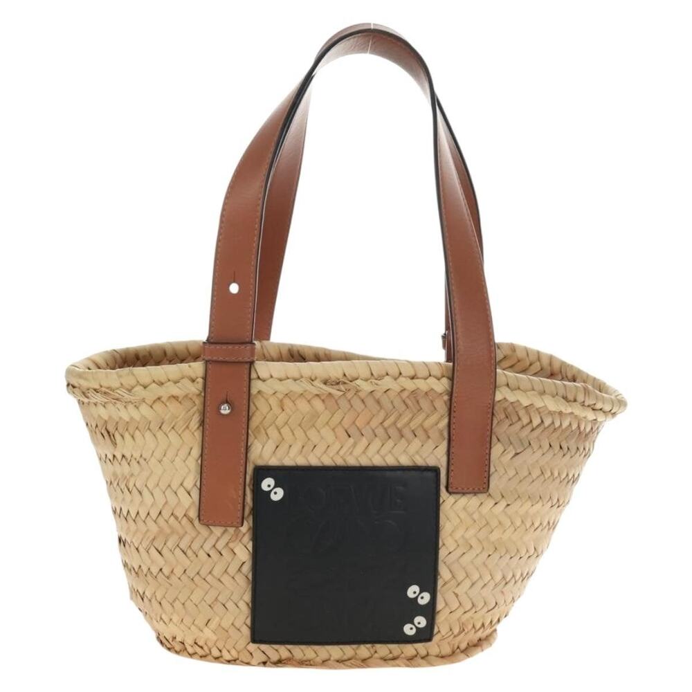 Loewe My Neighbor Totoro Pitch Black Basket Small Handbag Beige